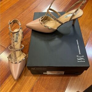 Brand New INC. Women’s SZ 8.5 Leather Studded Pointed Toe Shoes